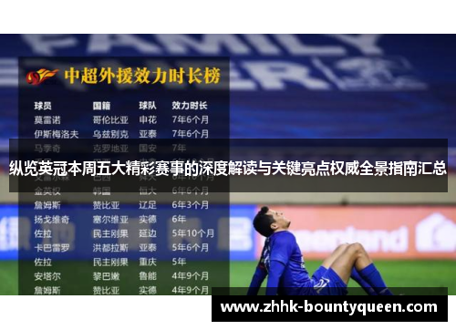 纵览英冠本周五大精彩赛事的深度解读与关键亮点权威全景指南汇总